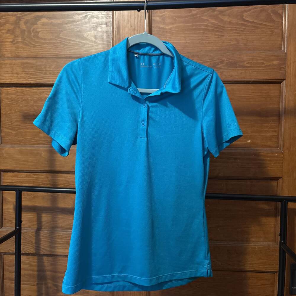 Under Armour UA Playoff Women's Short Sleeve Polo Neo Htr Blue